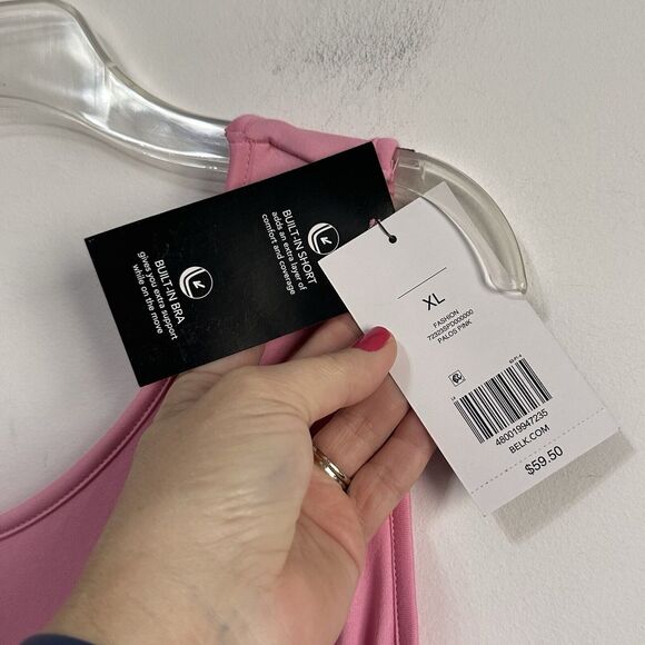 Zelos Sports Dress XL Strappy Sleeveless Palos Pink Active Shorts Under NEW - Picture 4 of 11